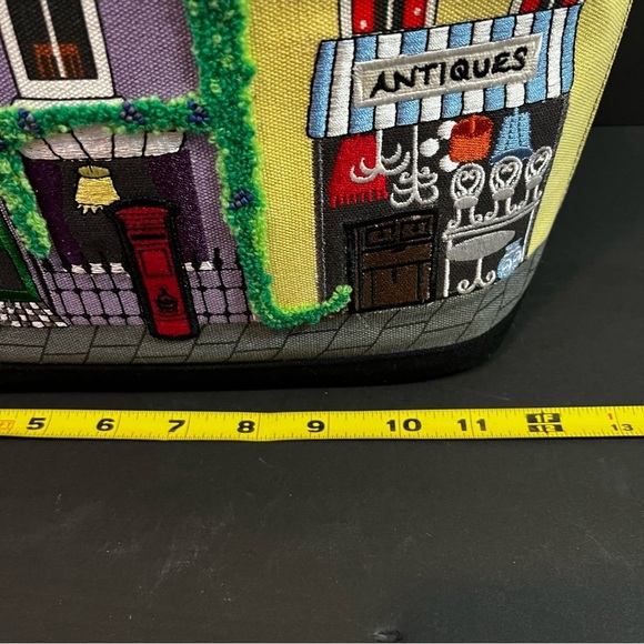 Lulu Guinness London Portobello House Tote Bag Trimmings Antiques Embroidered - Picture 11 of 13